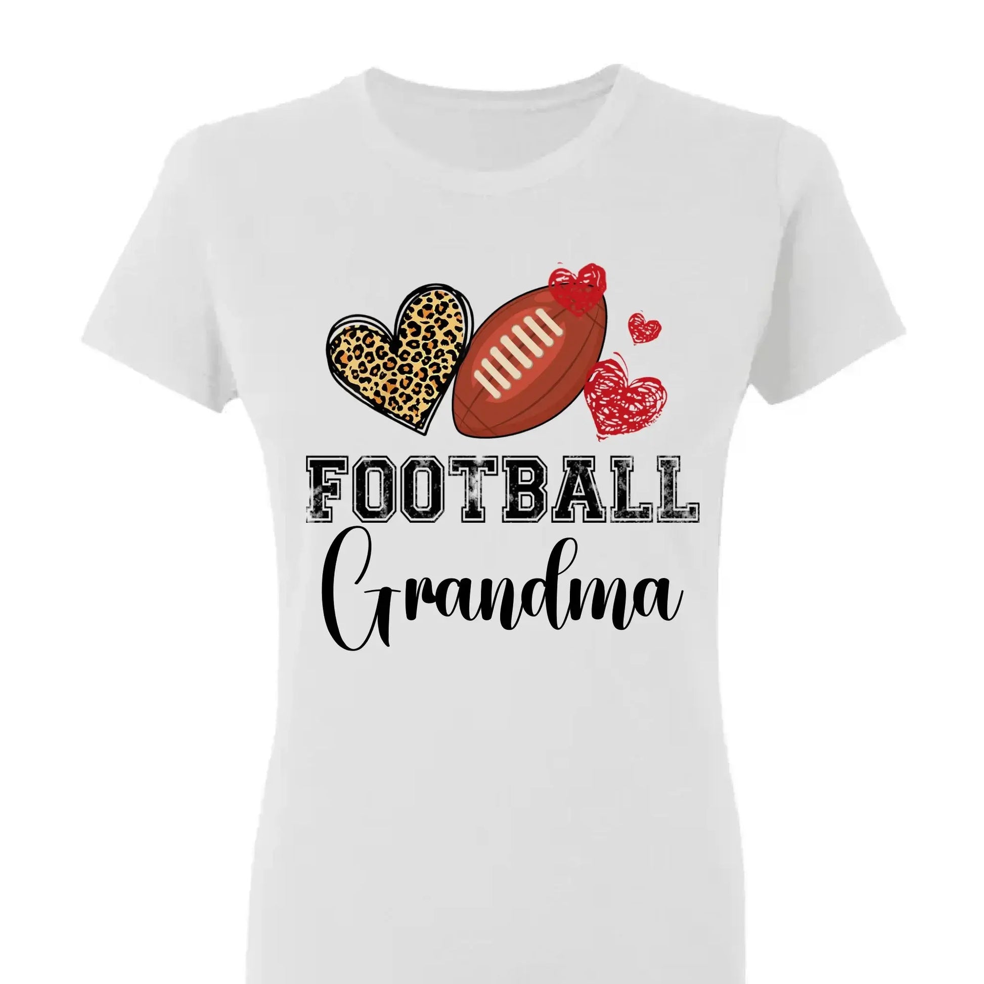Baseball Grandma Leopard Heart Shirt – Personalized Custom T-Shirt – Gift for Grandma, Nana, Mimi, Mom, or Sports-Loving Wife  Ezcustomize