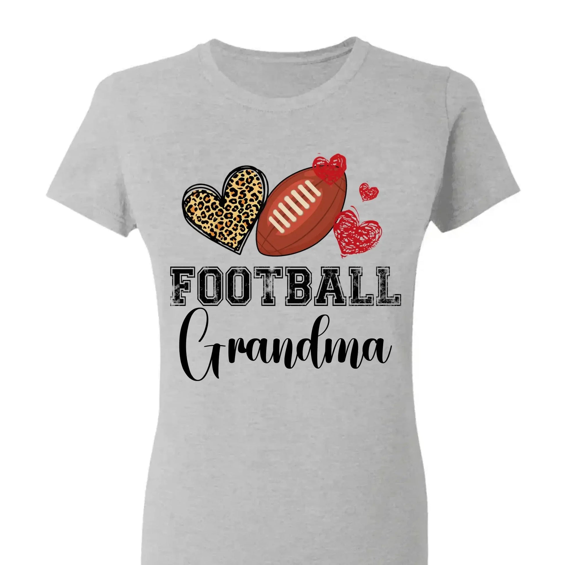 Baseball Grandma Leopard Heart Shirt – Personalized Custom T-Shirt – Gift for Grandma, Nana, Mimi, Mom, or Sports-Loving Wife  Ezcustomize