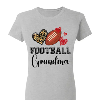 Baseball Grandma Leopard Heart Shirt – Personalized Custom T-Shirt – Gift for Grandma, Nana, Mimi, Mom, or Sports-Loving Wife  Ezcustomize