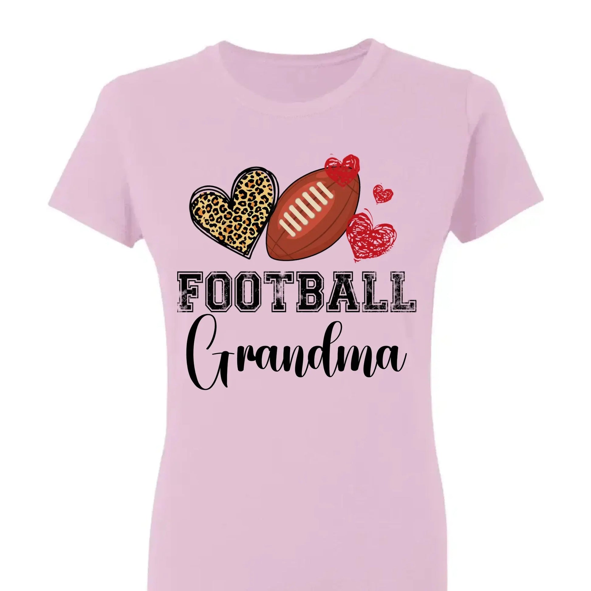 Baseball Grandma Leopard Heart Shirt – Personalized Custom T-Shirt – Gift for Grandma, Nana, Mimi, Mom, or Sports-Loving Wife  Ezcustomize