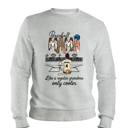 Baseball Grandma Like A Regular Grandma Only Cooler - Personalized T-Shirt, Gift For Sport Mom/ Grandma, Sport Lovers  Ezcustomize