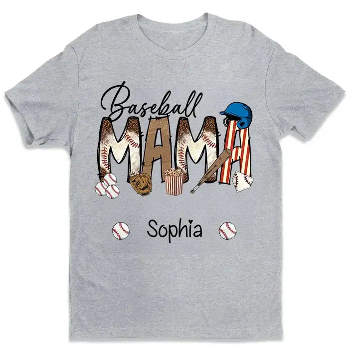 Baseball Grandma Shirt – Personalized Custom T-Shirt – Perfect Gift for Proud Sports Grandmas on Game Day or Mother’s Day  Ezcustomize