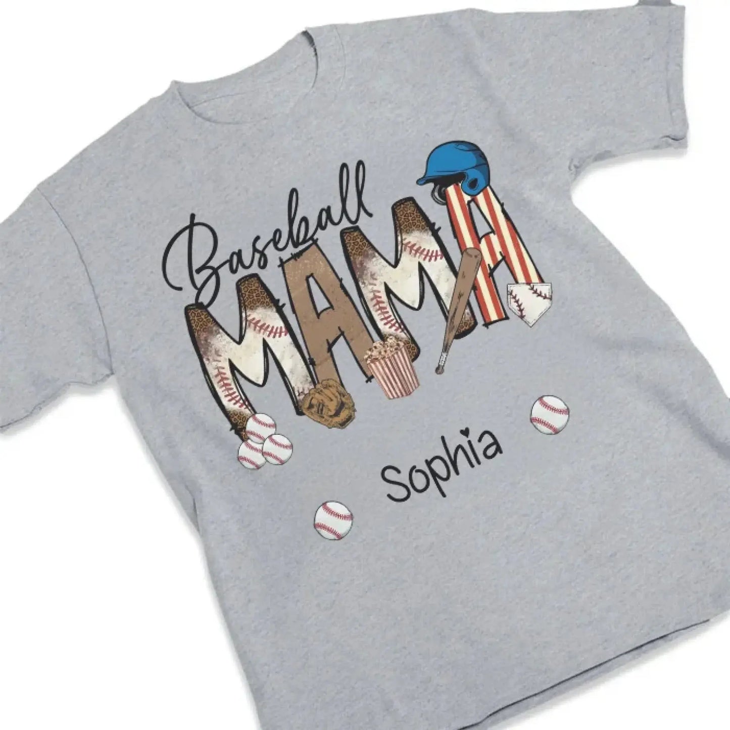 Baseball Grandma Shirt – Personalized Custom T-Shirt – Perfect Gift for Proud Sports Grandmas on Game Day or Mother’s Day  Ezcustomize