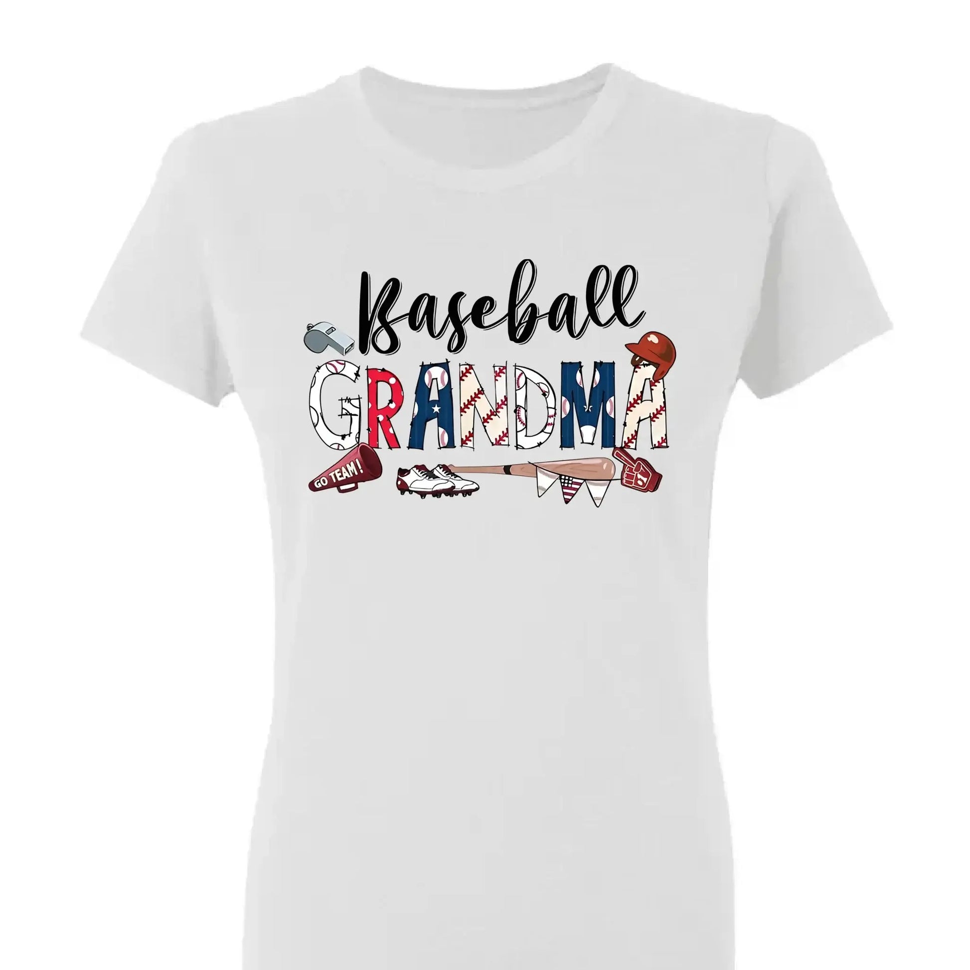 Baseball Grandma T-Shirt – Personalized T-Shirt with Grandkids’ Names – Custom Game Day Gift for Proud Sports Grandmas  Ezcustomize