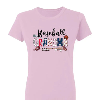 Baseball Grandma T-Shirt – Personalized T-Shirt with Grandkids’ Names – Custom Game Day Gift for Proud Sports Grandmas  Ezcustomize