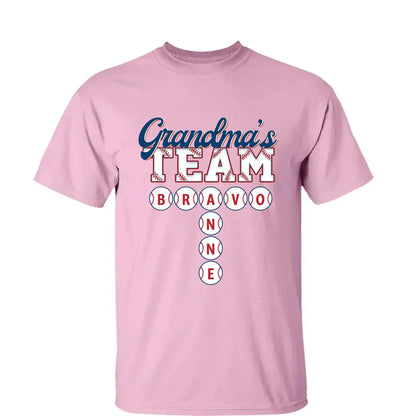 Baseball Grandma's Team Crossword Puzzle Art – Personalized Shirt, Custom Gift for Proud Baseball Grandmas  Ezcustomize