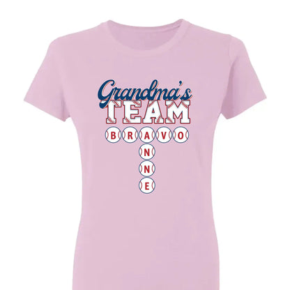 Baseball Grandma's Team Crossword Puzzle Art – Personalized Shirt, Custom Gift for Proud Baseball Grandmas  Ezcustomize