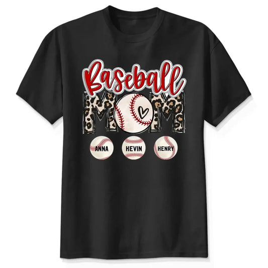 Baseball Mom Shirt – Personalized Custom T-Shirt – Game Day Gift for Proud Sports Moms with Kid’s Name  Ezcustomize