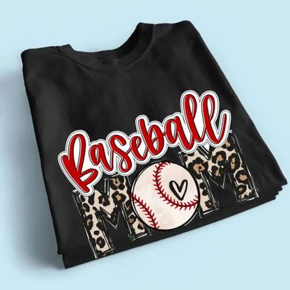 Baseball Mom Shirt – Personalized Custom T-Shirt – Game Day Gift for Proud Sports Moms with Kid’s Name  Ezcustomize