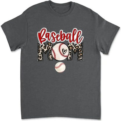 Baseball Mom Shirt – Personalized Custom T-Shirt – Game Day Gift for Proud Sports Moms with Kid’s Name  Ezcustomize
