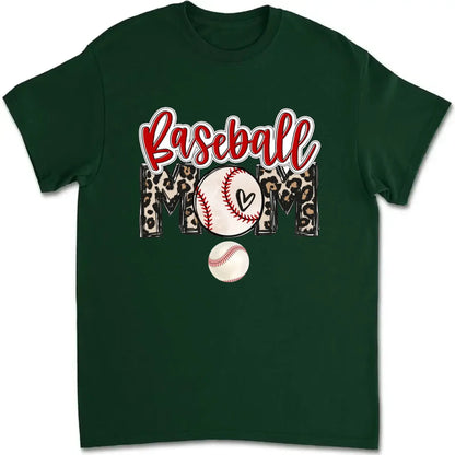 Baseball Mom Shirt – Personalized Custom T-Shirt – Game Day Gift for Proud Sports Moms with Kid’s Name  Ezcustomize