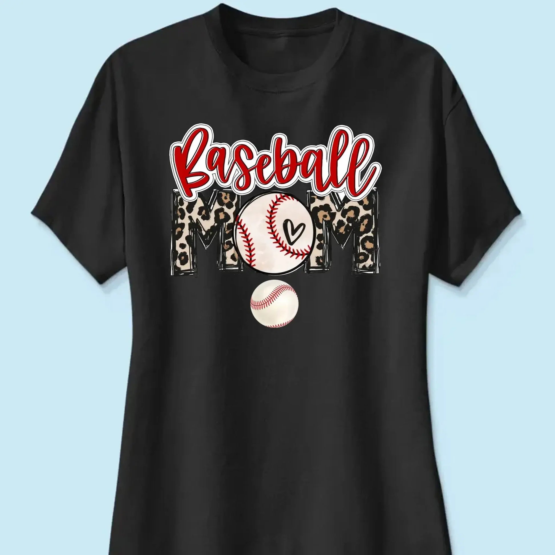 Baseball Mom Shirt – Personalized Custom T-Shirt – Game Day Gift for Proud Sports Moms with Kid’s Name  Ezcustomize
