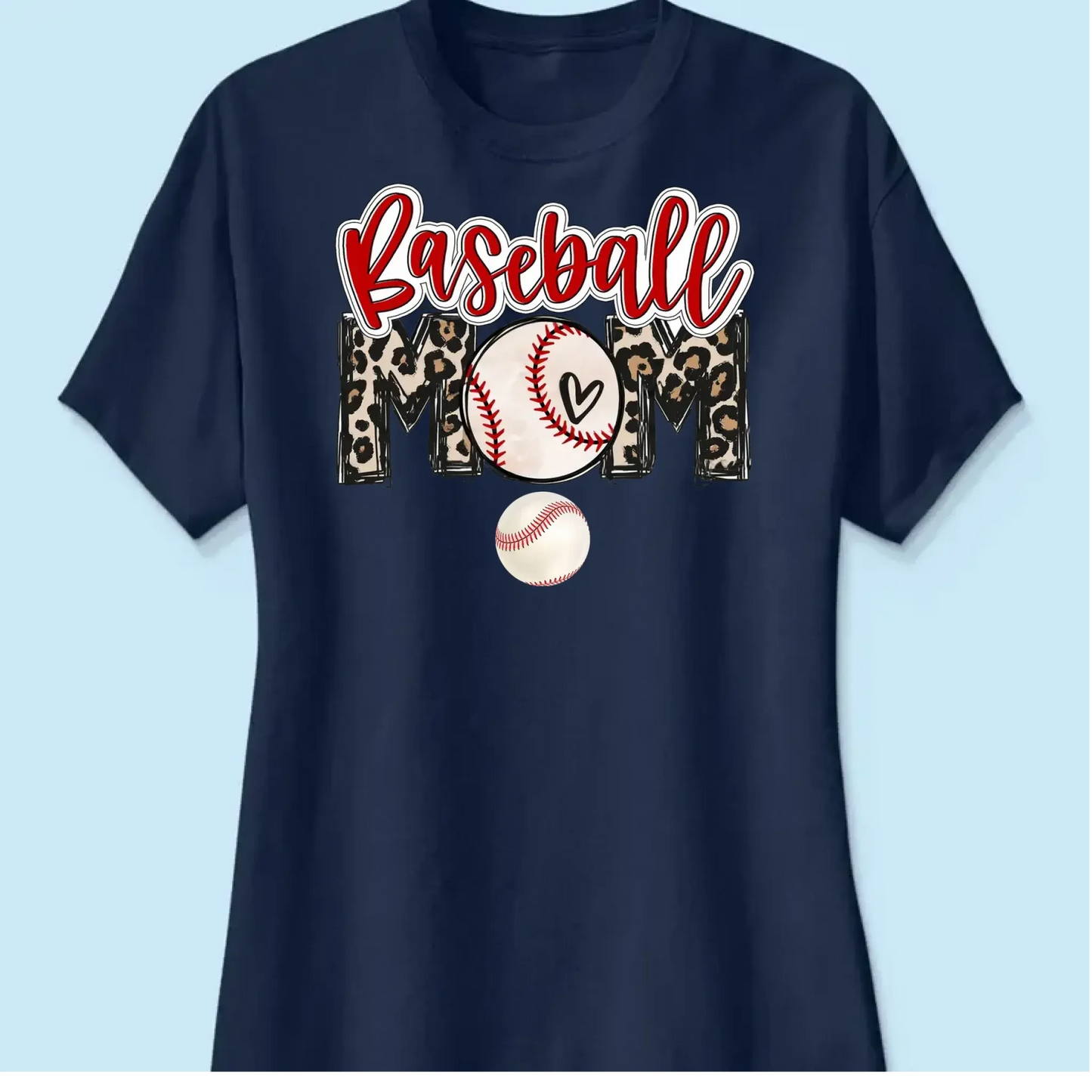 Baseball Mom Shirt – Personalized Custom T-Shirt – Game Day Gift for Proud Sports Moms with Kid’s Name  Ezcustomize