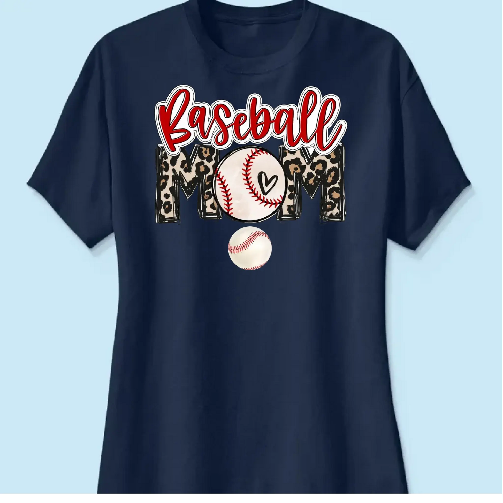 Baseball Mom Shirt – Personalized Custom T-Shirt – Game Day Gift for Proud Sports Moms with Kid’s Name  Ezcustomize