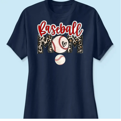 Baseball Mom Shirt – Personalized Custom T-Shirt – Game Day Gift for Proud Sports Moms with Kid’s Name  Ezcustomize
