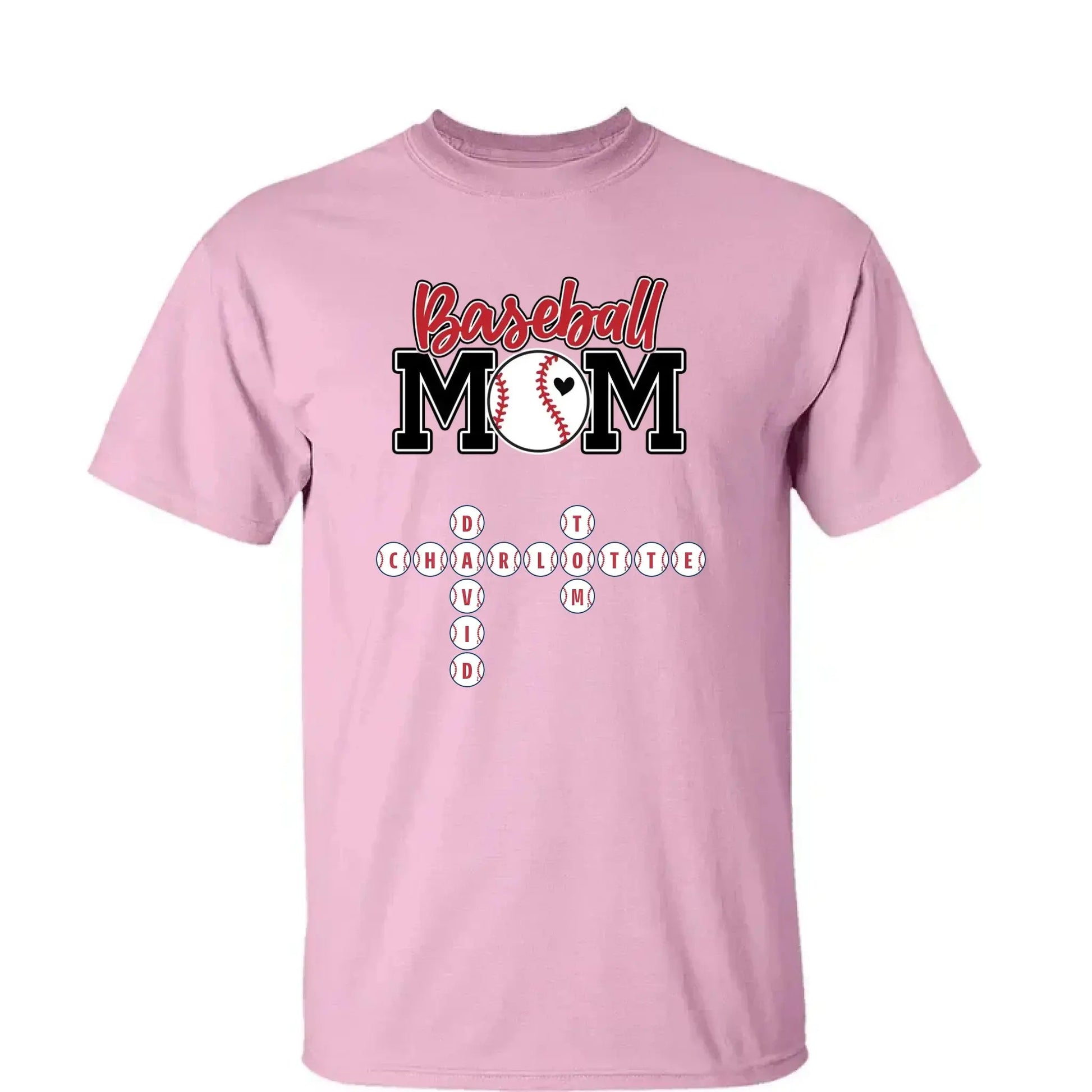 Baseball Mom & Grandma Crossword Puzzle Art – Personalized Shirt, Custom Gift for Proud Baseball Moms and Grandmas  Ezcustomize