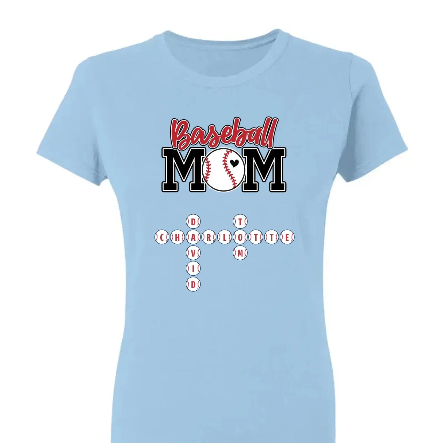 Baseball Mom & Grandma Crossword Puzzle Art – Personalized Shirt, Custom Gift for Proud Baseball Moms and Grandmas  Ezcustomize