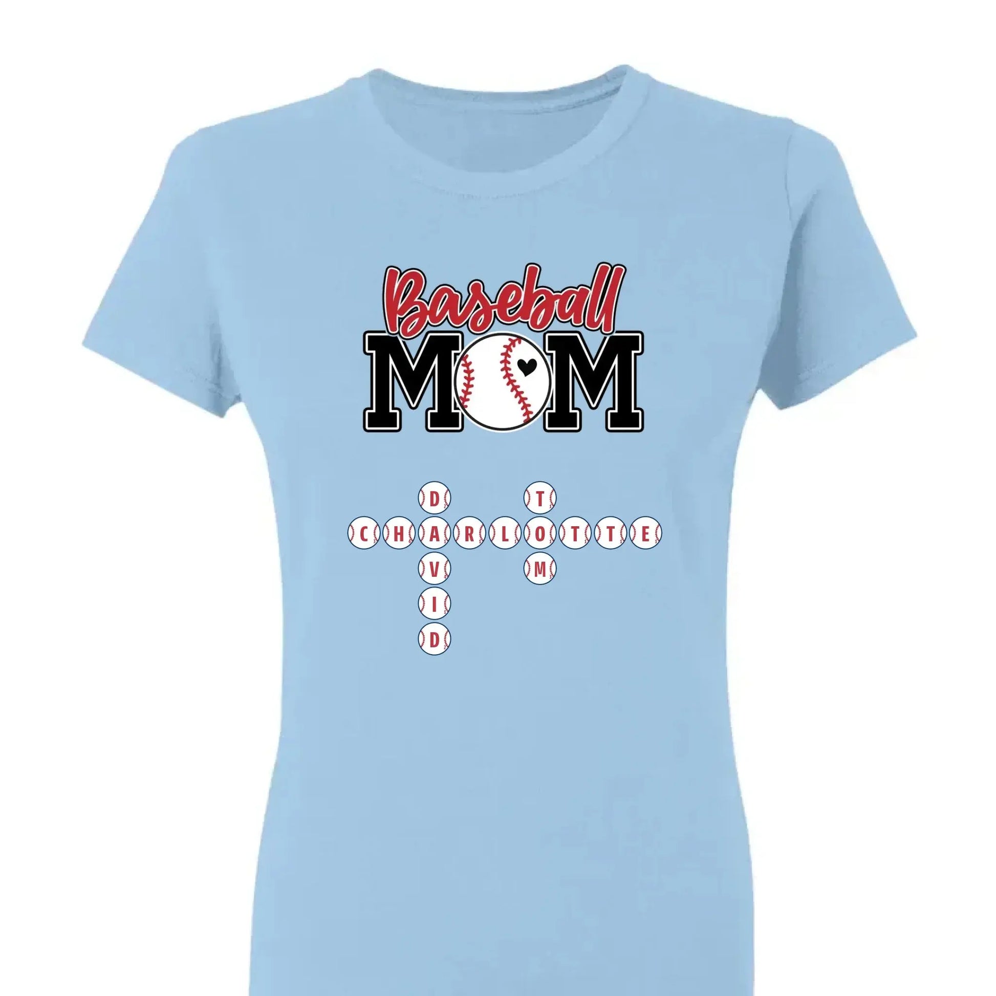 Baseball Mom & Grandma Crossword Puzzle Art – Personalized Shirt, Custom Gift for Proud Baseball Moms and Grandmas  Ezcustomize