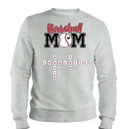 Baseball Mom & Grandma Crossword Puzzle Art – Personalized Shirt, Custom Gift for Proud Baseball Moms and Grandmas  Ezcustomize