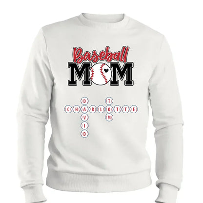 Baseball Mom & Grandma Crossword Puzzle Art – Personalized Shirt, Custom Gift for Proud Baseball Moms and Grandmas  Ezcustomize