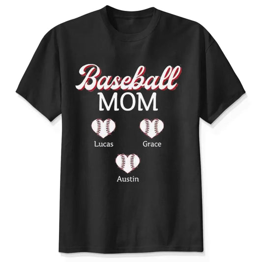 Baseball Mom & Grandma Shirt – Personalized T-Shirt – Custom Game Day Gift for Proud Sports Moms and Grandmas  Ezcustomize