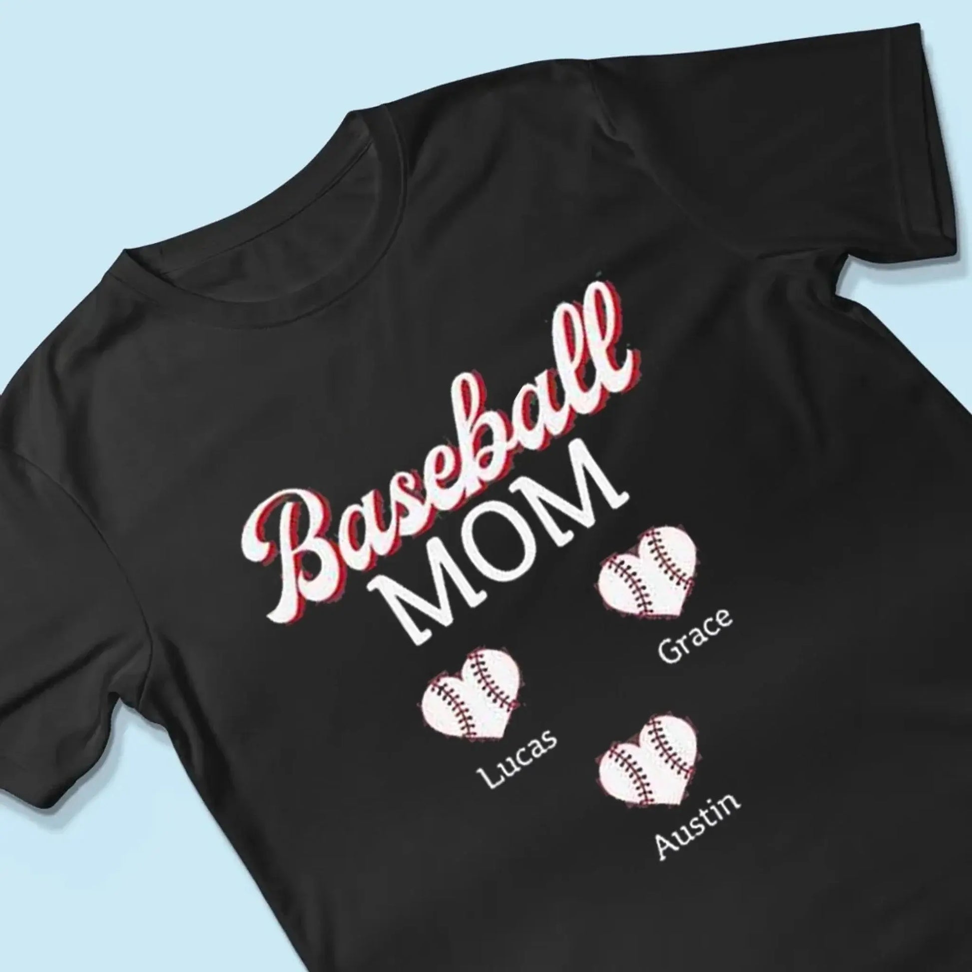Baseball Mom & Grandma Shirt – Personalized T-Shirt – Custom Game Day Gift for Proud Sports Moms and Grandmas  Ezcustomize