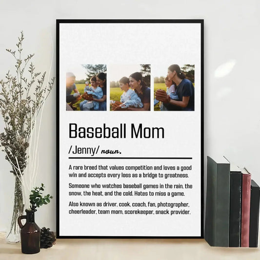 Baseball Moms Never Miss Games – Personalized Poster/Canvas – Custom Gift for Proud Sports Moms  Ezcustomize