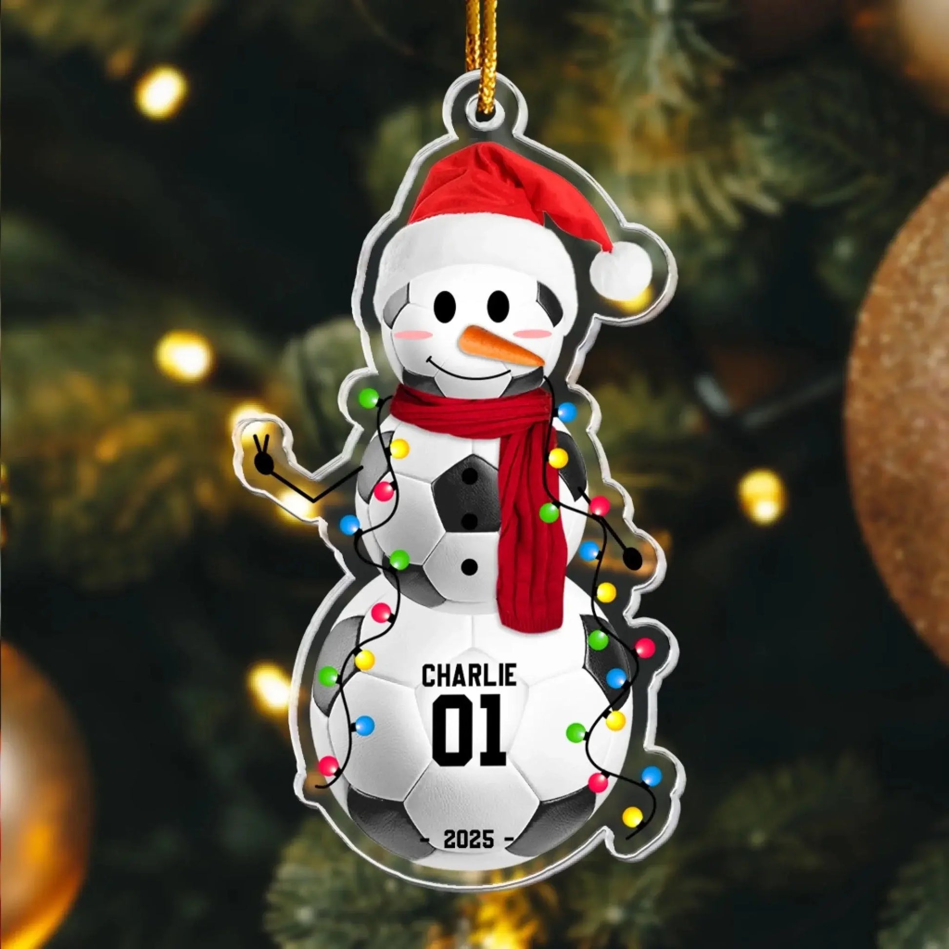 Baseball Snowman - Personalized Acrylic Ornament - Custom Christmas Gift for Players, Team Members, and Boys  Ezcustomize
