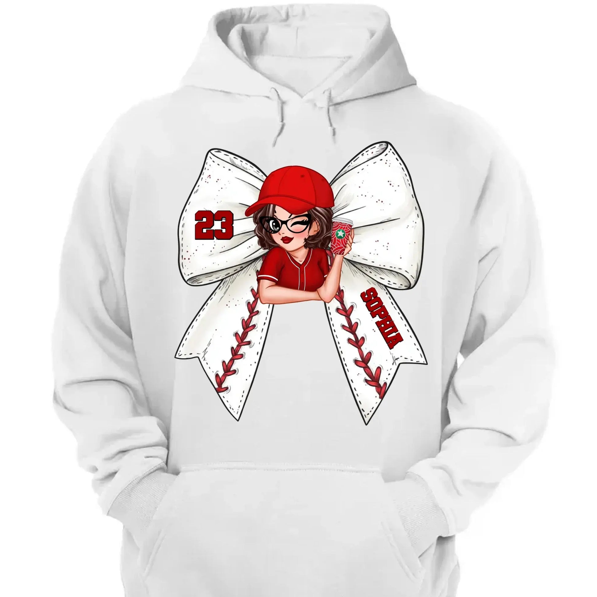 Baseball/Softball Bow Shirt with Jersey Number – Personalized T-Shirt – Custom Gift for Baseball Mom or Wife  Ezcustomize