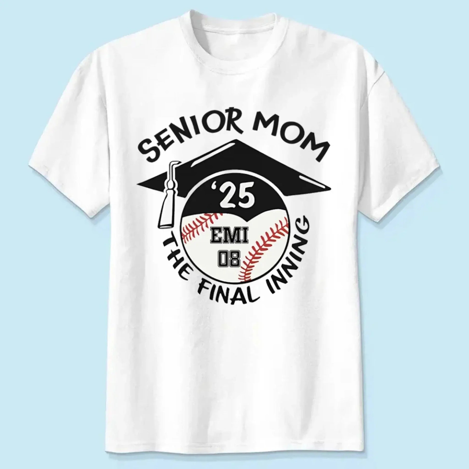 Baseball/Softball Senior 2025 Family Shirt – Personalized T-Shirt – Custom Graduation Gift for Proud Baseball Families  Ezcustomize