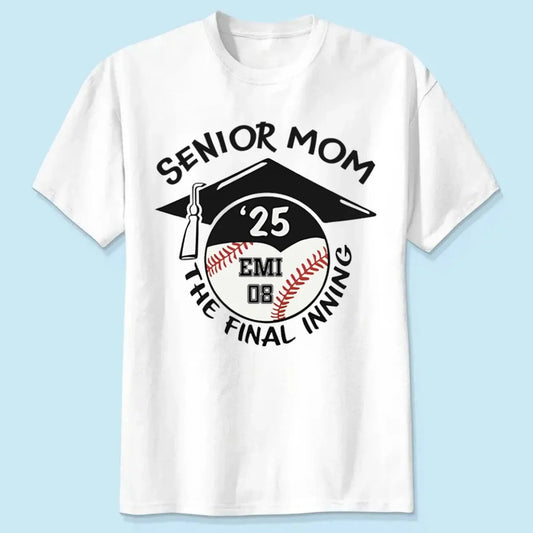 Baseball/Softball Senior 2025 Family Shirt – Personalized T-Shirt – Custom Graduation Gift for Proud Baseball Families  Ezcustomize