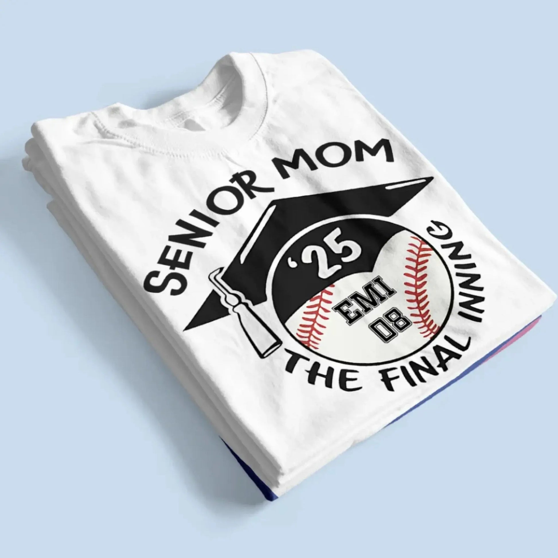 Baseball/Softball Senior 2025 Family Shirt – Personalized T-Shirt – Custom Graduation Gift for Proud Baseball Families  Ezcustomize