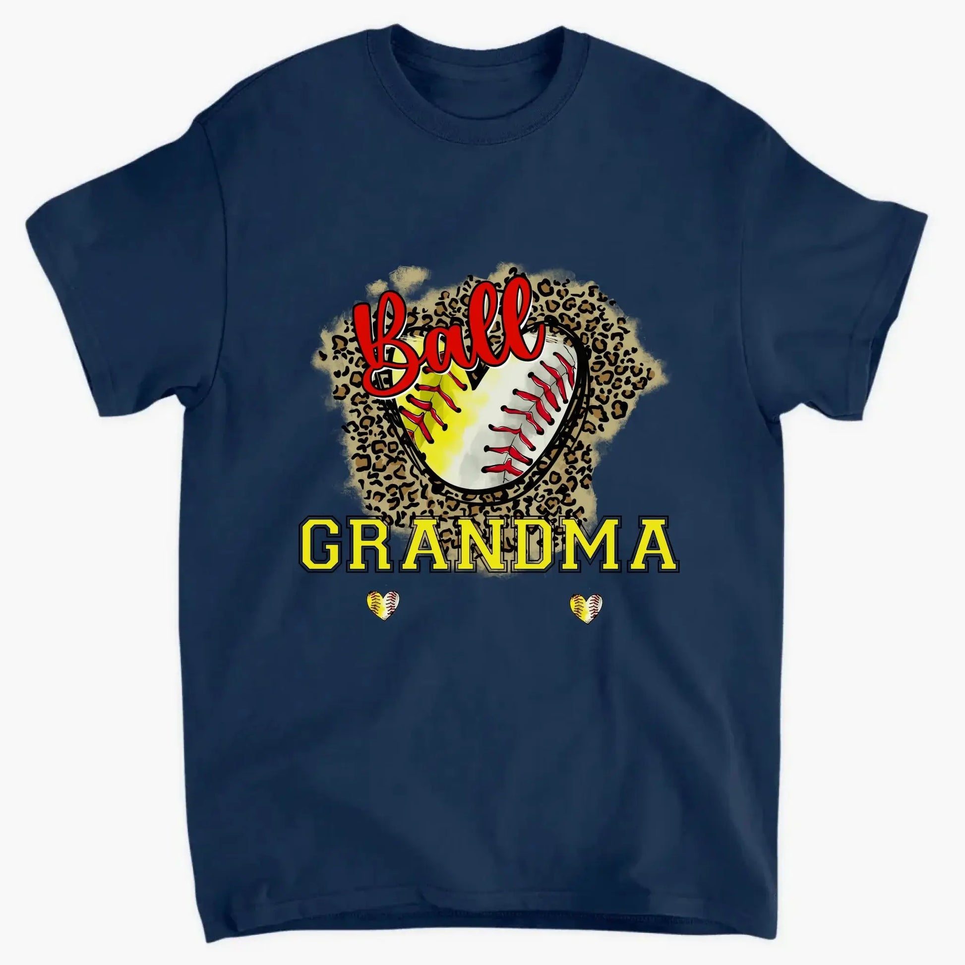 Baseball & Softball Grandma Heart Shirt – Personalized T-Shirt – Custom Sports Shirt for Proud Grandmas on Game Day or Mother’s Day  Ezcustomize