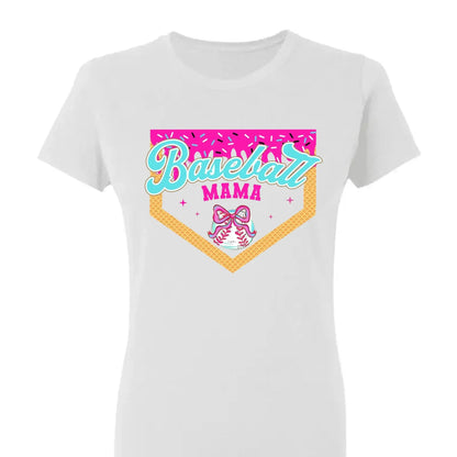 Baseball & Softball Mom/Grandma Ice Cream Drip  Personalized T-Shirt – Fun Mother’s Day Gift for Sports Moms & Grandmas  Ezcustomize