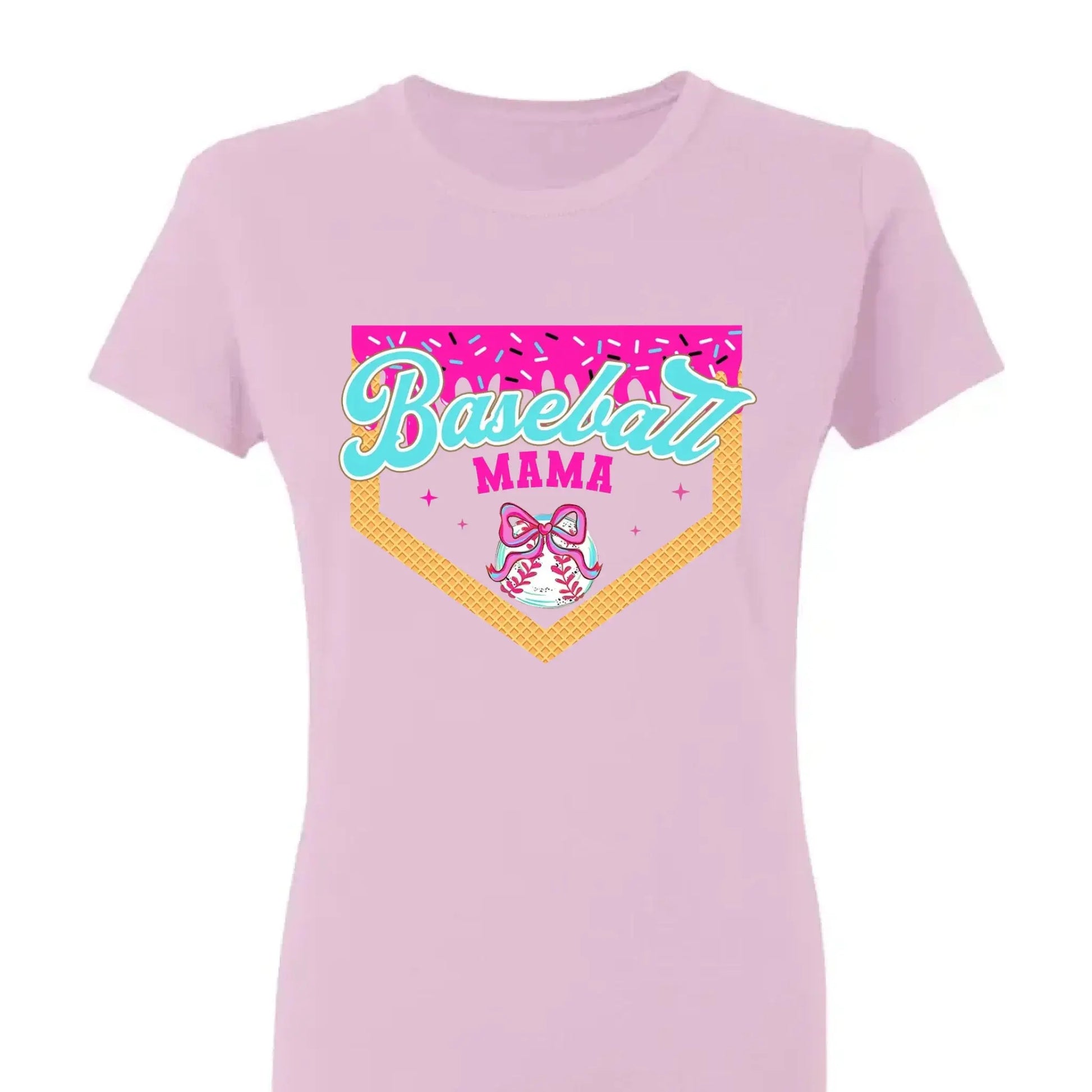 Baseball & Softball Mom/Grandma Ice Cream Drip  Personalized T-Shirt – Fun Mother’s Day Gift for Sports Moms & Grandmas  Ezcustomize