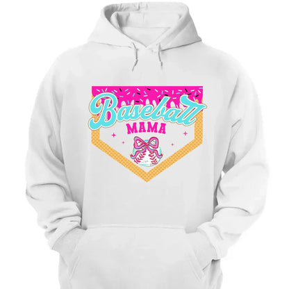 Baseball & Softball Mom/Grandma Ice Cream Drip  Personalized T-Shirt – Fun Mother’s Day Gift for Sports Moms & Grandmas  Ezcustomize