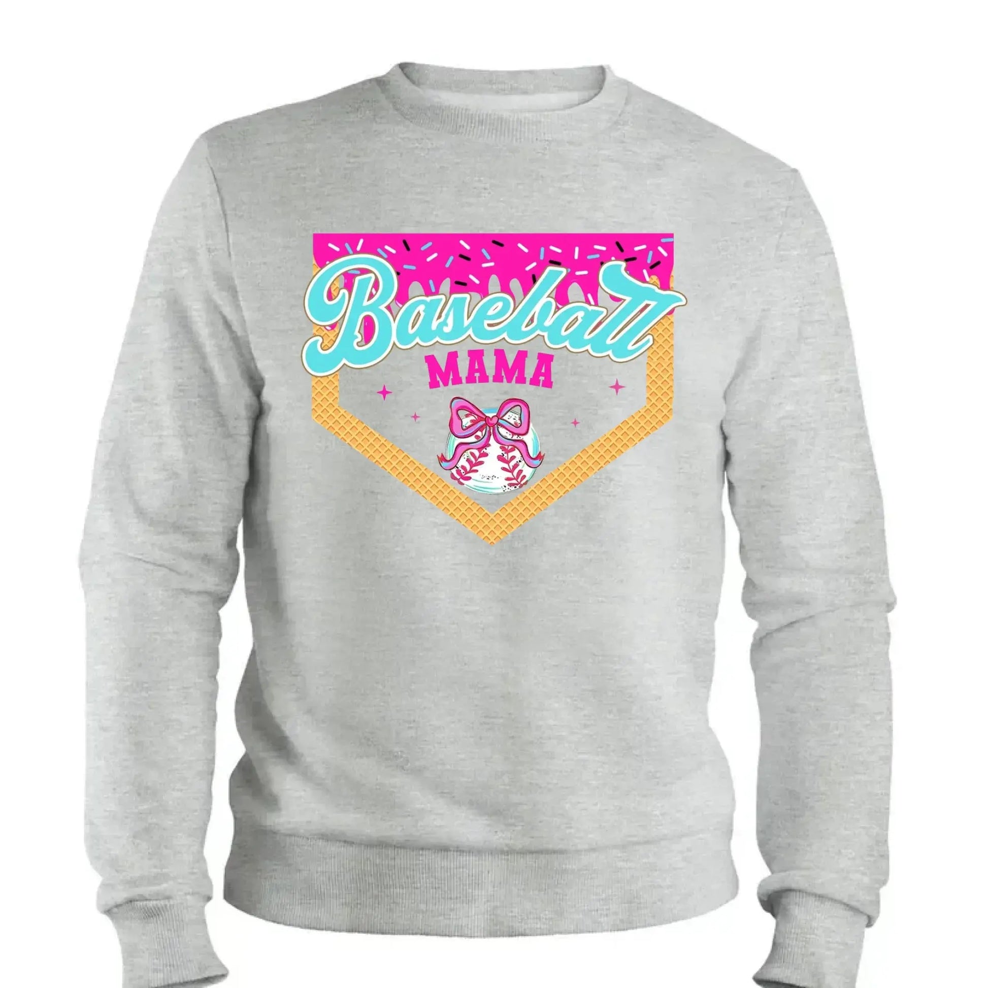 Baseball & Softball Mom/Grandma Ice Cream Drip  Personalized T-Shirt – Fun Mother’s Day Gift for Sports Moms & Grandmas  Ezcustomize