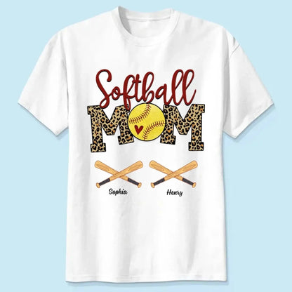 Baseball & Softball Mom Shirt – Personalized T-Shirt – Custom Gift for Proud Sports Moms with Player Name  Ezcustomize
