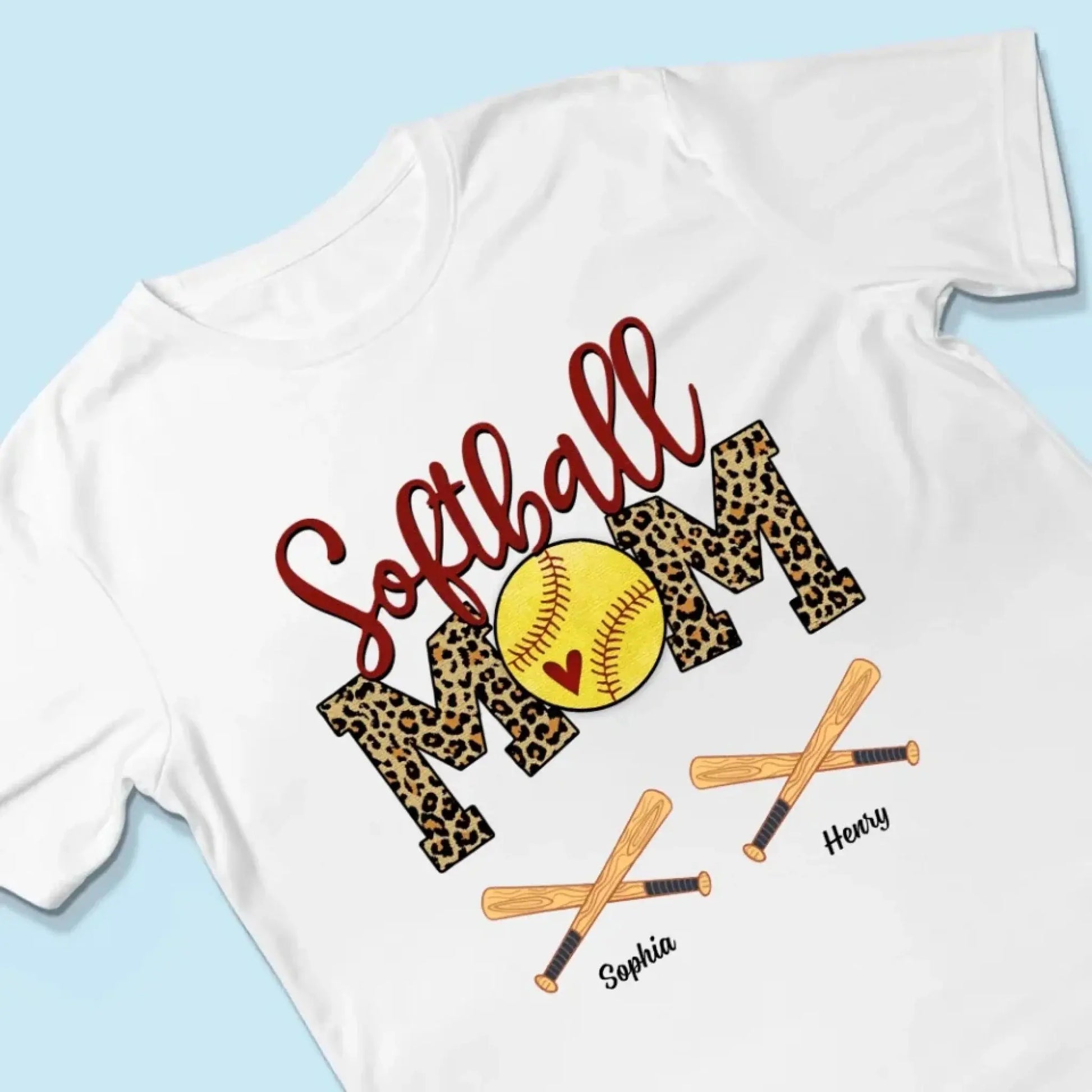 Baseball & Softball Mom Shirt – Personalized T-Shirt – Custom Gift for Proud Sports Moms with Player Name  Ezcustomize