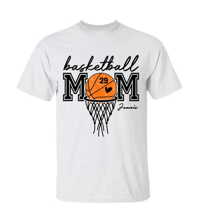 Basketball Mom Shirt – Personalized T-Shirt – Custom Gift for Basketball Mom or Dad on Game Day or Special Occasions  Ezcustomize