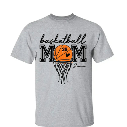 Basketball Mom Shirt – Personalized T-Shirt – Custom Gift for Basketball Mom or Dad on Game Day or Special Occasions  Ezcustomize