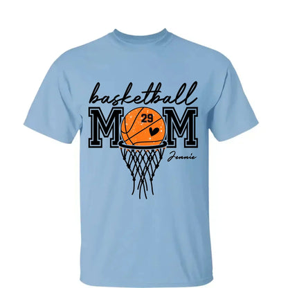 Basketball Mom Shirt – Personalized T-Shirt – Custom Gift for Basketball Mom or Dad on Game Day or Special Occasions  Ezcustomize