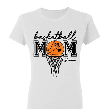 Basketball Mom Shirt – Personalized T-Shirt – Custom Gift for Basketball Mom or Dad on Game Day or Special Occasions  Ezcustomize