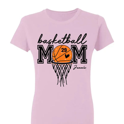 Basketball Mom Shirt – Personalized T-Shirt – Custom Gift for Basketball Mom or Dad on Game Day or Special Occasions  Ezcustomize