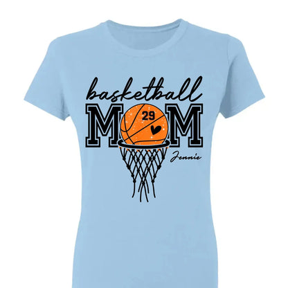 Basketball Mom Shirt – Personalized T-Shirt – Custom Gift for Basketball Mom or Dad on Game Day or Special Occasions  Ezcustomize