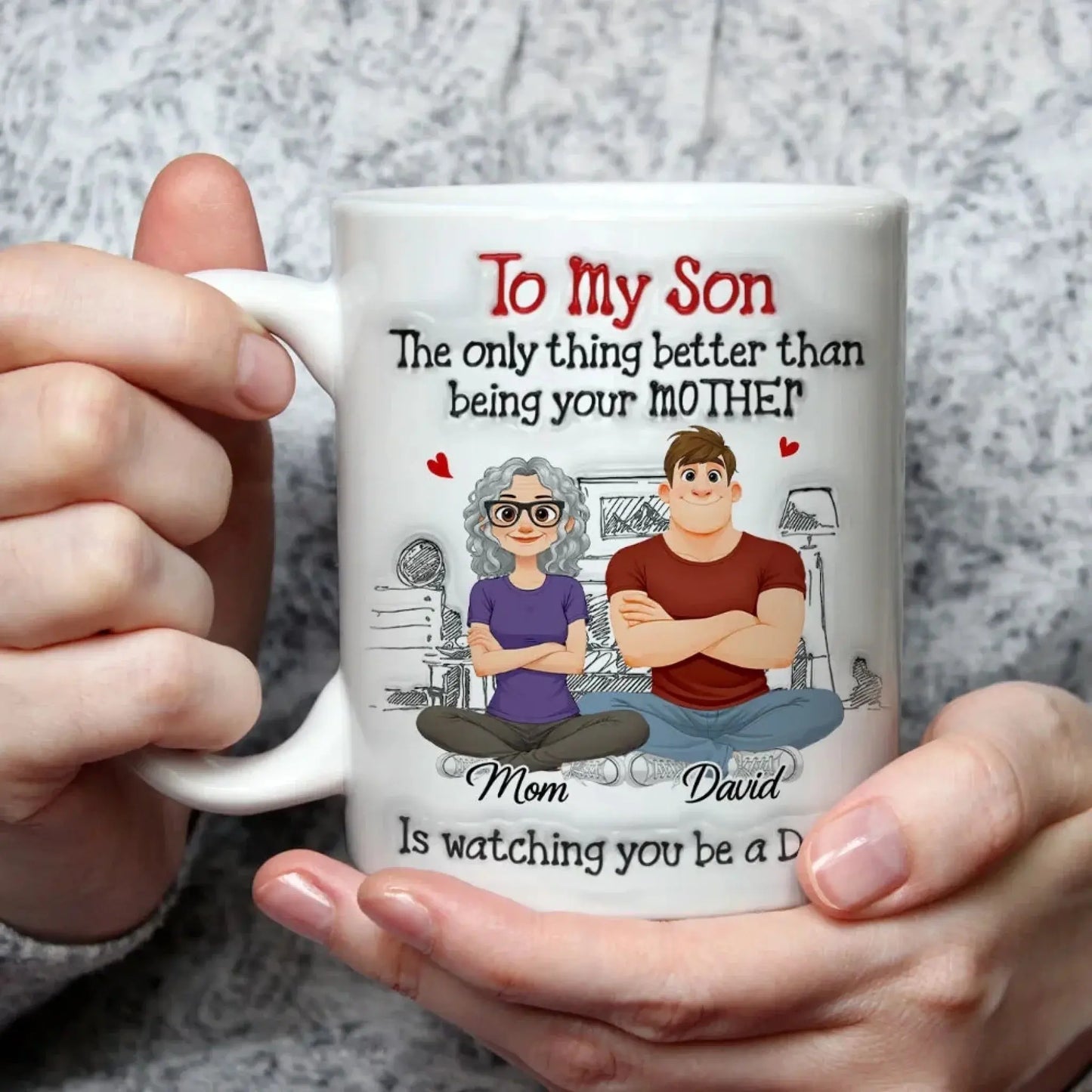 Being A Dad - Personalized White Mug - Gift for Son, New Dad, Daddy  Ezcustomize