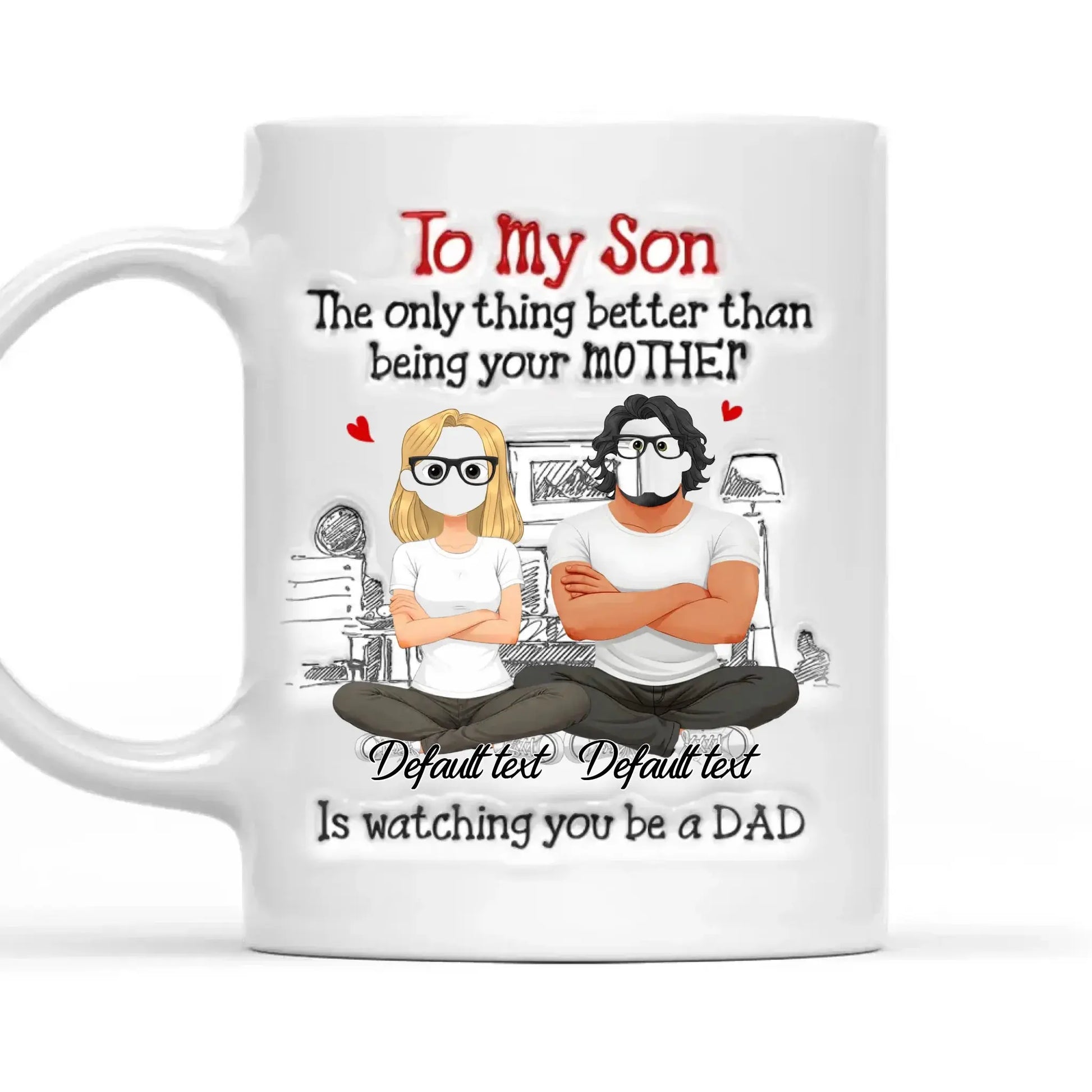 Being A Dad - Personalized White Mug - Gift for Son, New Dad, Daddy  Ezcustomize