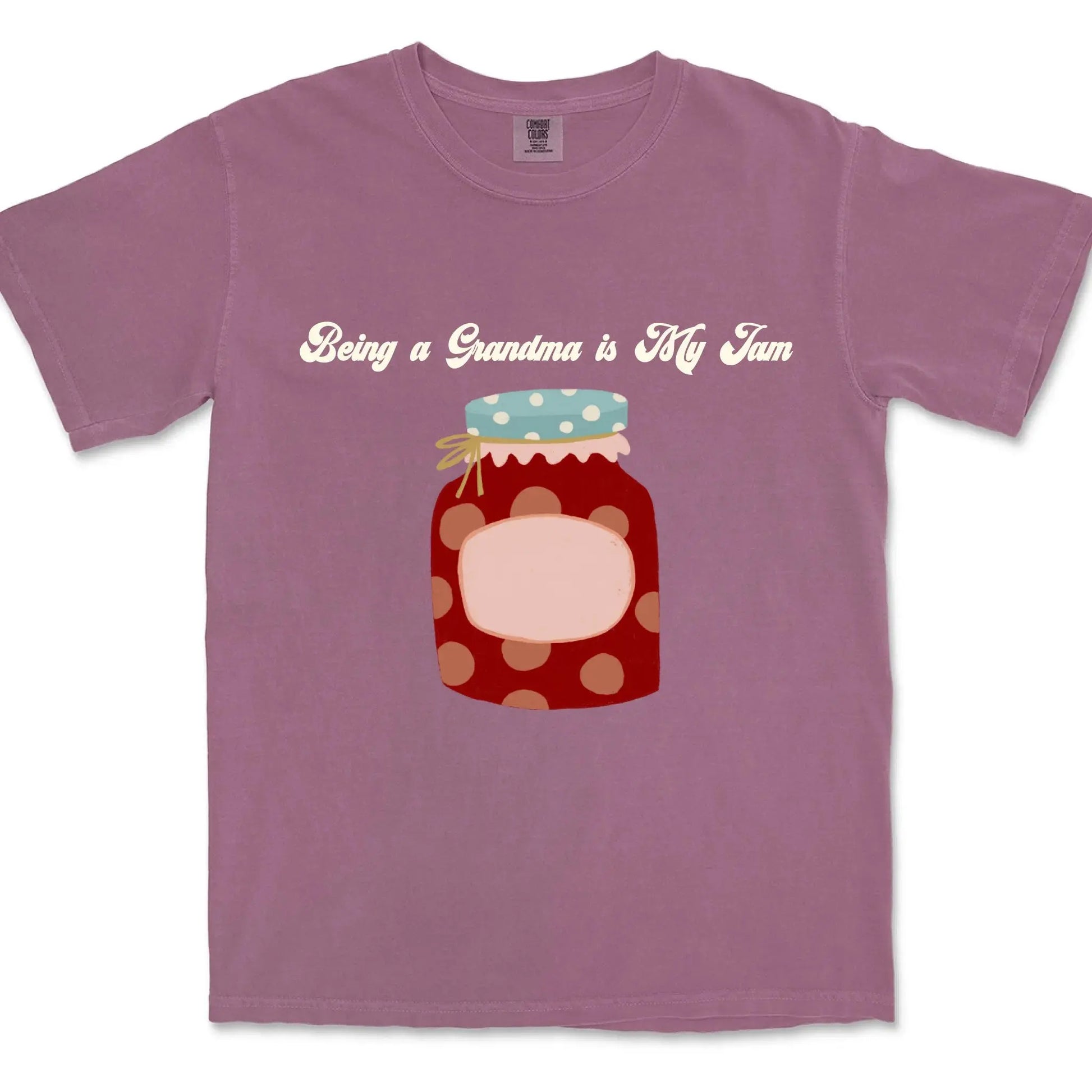 Being a Grandma is My Jam – Personalized Comfort Colors Shirt with Grandkids' Names – Cute Gift for Nana or Mimi  Ezcustomize