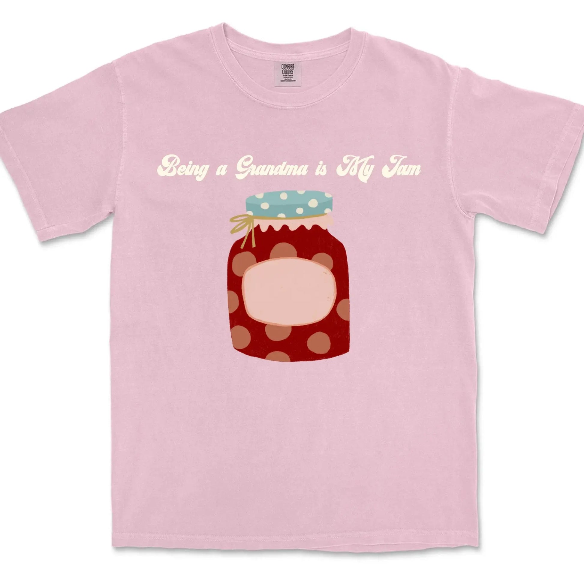 Being a Grandma is My Jam – Personalized Comfort Colors Shirt with Grandkids' Names – Cute Gift for Nana or Mimi  Ezcustomize