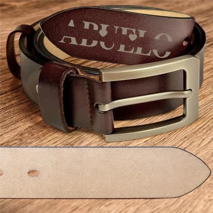 Belt Reminder We Love You For Dad - Personalized Engraved Leather Belt  Ezcustomize